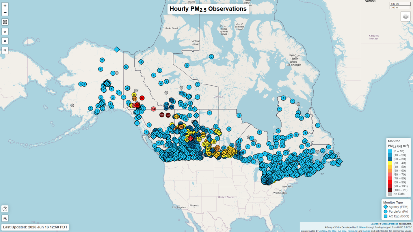 Screenshot of AQ Map.